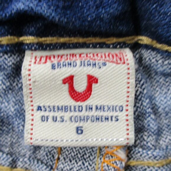 TRUE RELIGION Lola Girls Mini Skirt Size 6 - Picture 7 of 7